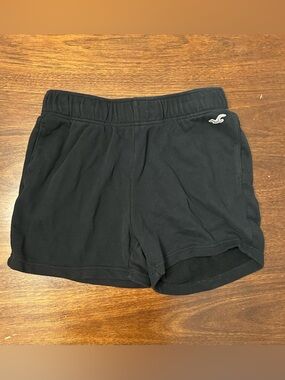 Hollister Black Women's Athletic Shorts with Logo